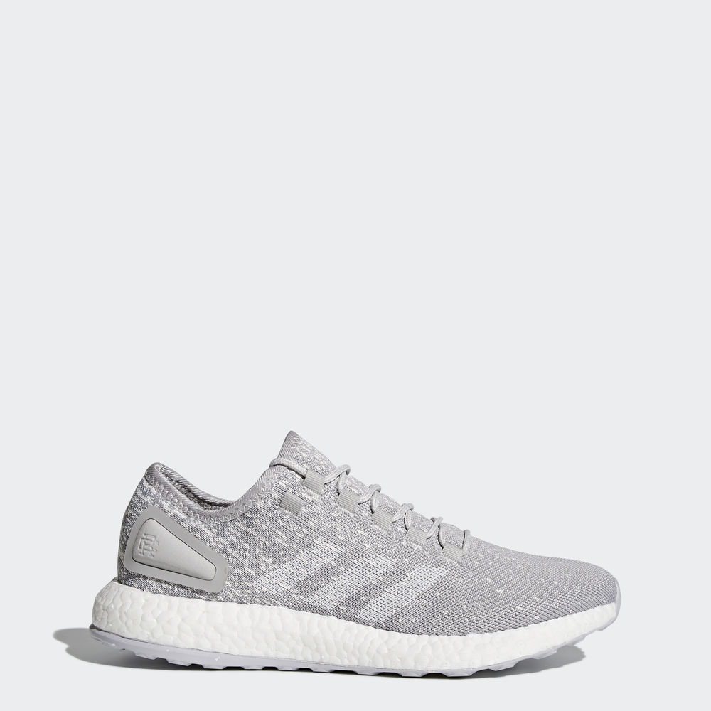 Adidas X Reigning Champ Pureboost - παπουτσια για τρεξιμο ανδρικα - Γκρι/Ασπρα/Ασπρα,Μέγεθος: EU 36